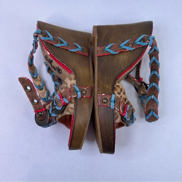 Naughty Monkey Indios Wedge Sandal Leopard 10 - Picture 10 of 16